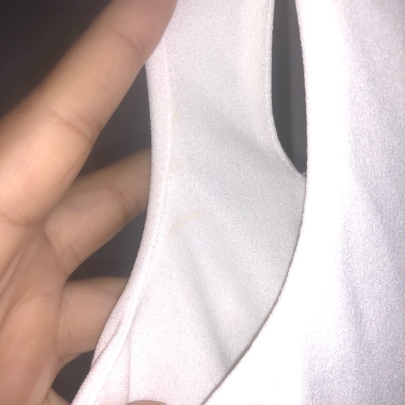 Show me your MUMU ivory formal maxi form fitting gown with stretch Sz M NWOT - Picture 6 of 15